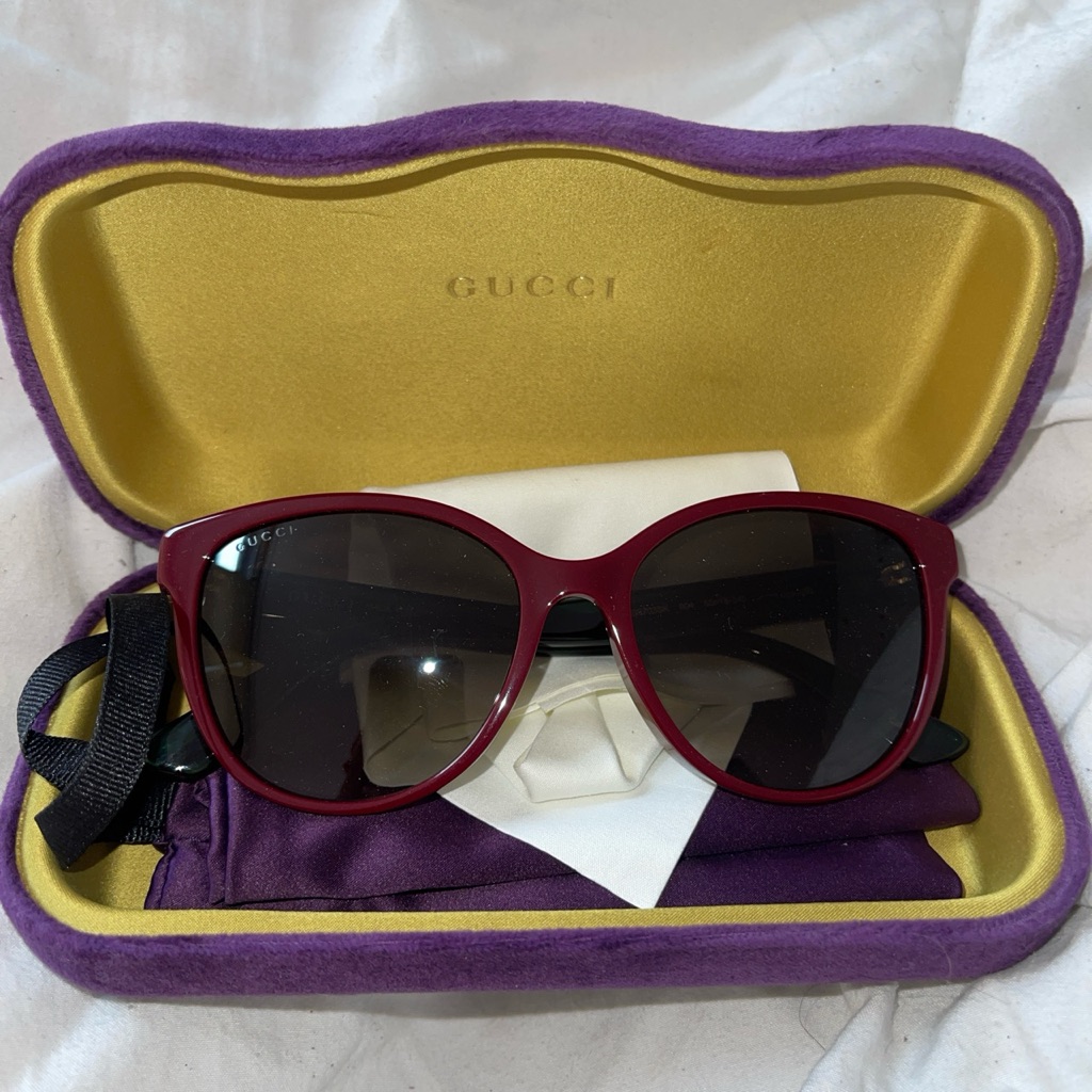 Brand New Red Gucci Sunglasses